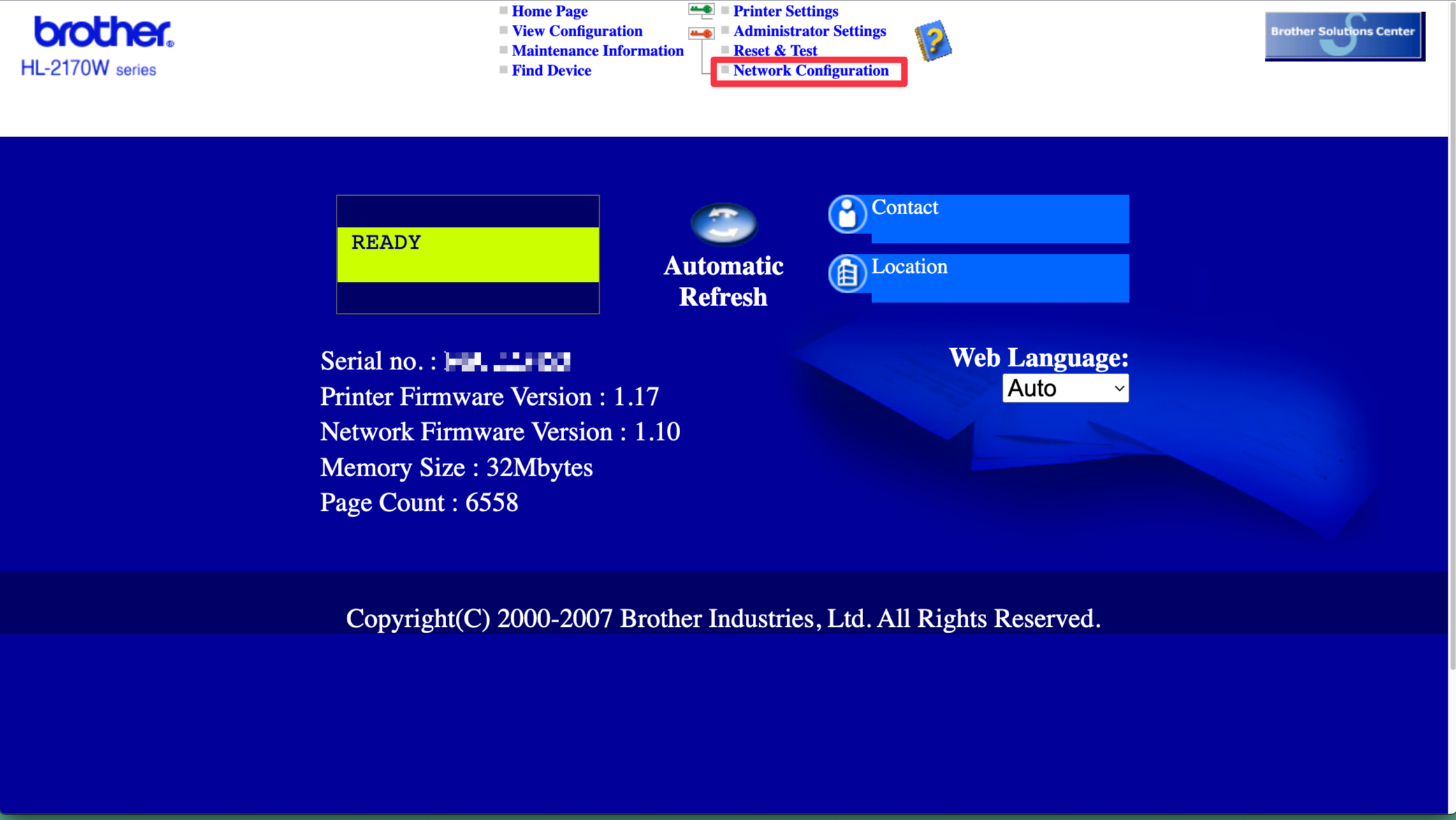 Network Configuration