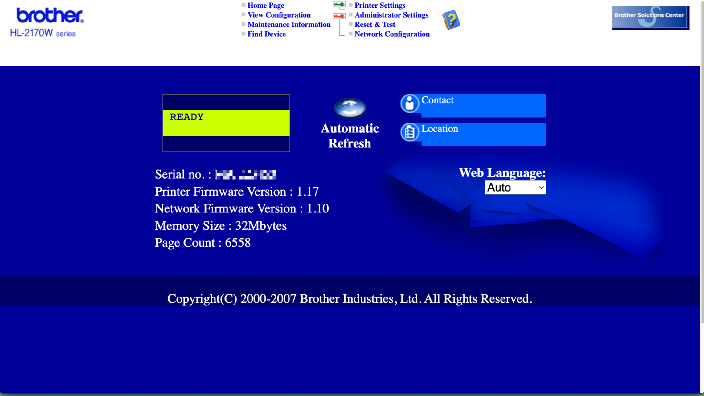 How To Connect Brother Hl-2170W Wifi on macOSX